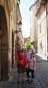 June and Jessica exploring the narrow streets of the old town